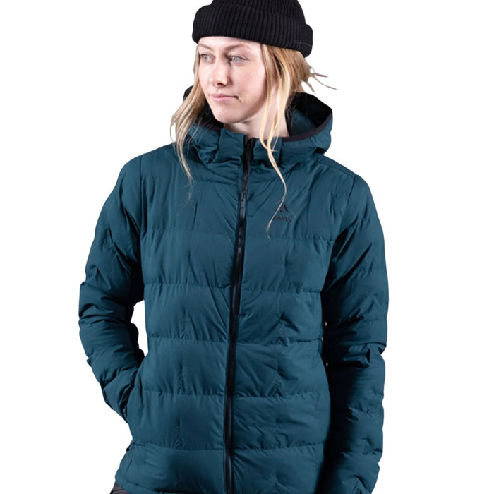 Jones Women's Dark Start Recycled Hoodie Jacket 2025 Pacific Teal - Comor - Go Play Outside