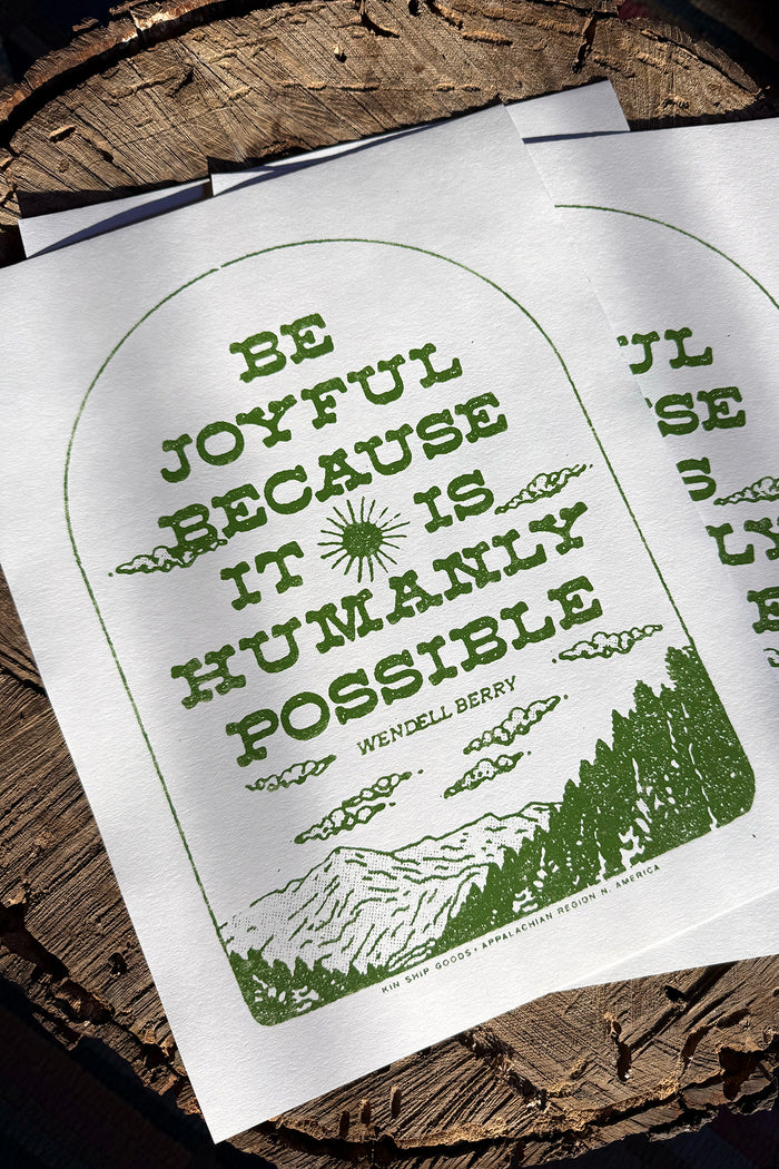 Joyful Silkscreen Print