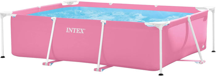 Pink Rectangular Frame Pool 220x150x60 cm home pool Pink Rectangular Frame Pool 220x150x60 cm Pink Rectangular Frame Pool 220x150x60 cm Intex