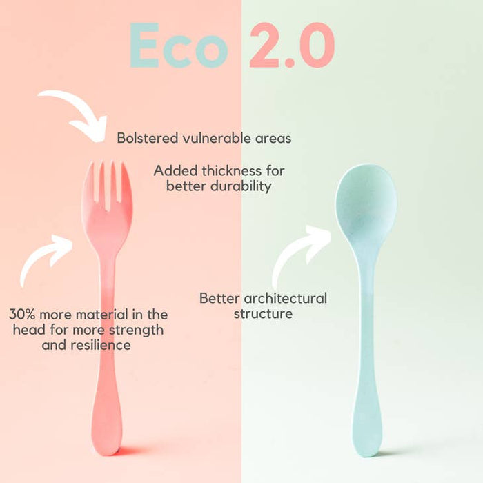 Knork Eco 12 Piece (Fork, Knife, Spoon) Biodegradable Bamboo - touchGOODS