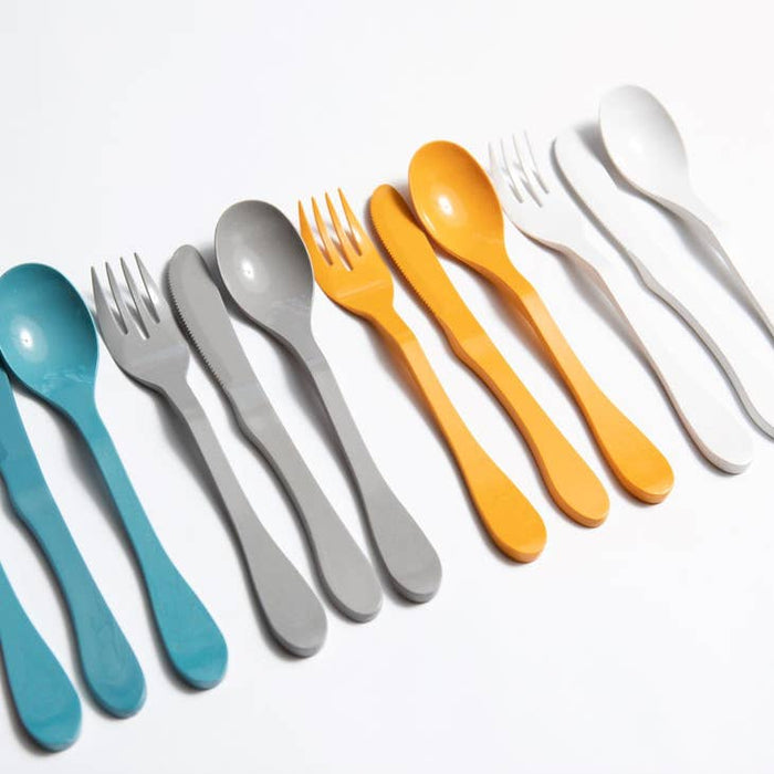 Knork Eco 12 Piece (Fork, Knife, Spoon) Biodegradable Bamboo - touchGOODS
