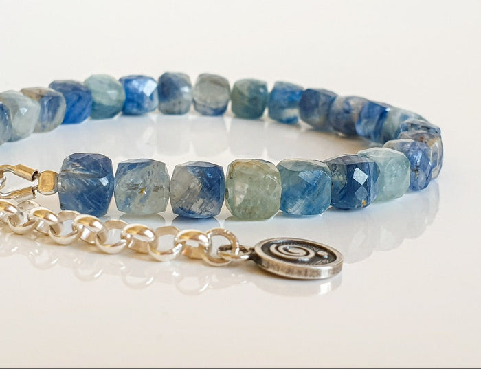 Kyanite A+ from Brasil Silver 925 Bracelet "Elevation"