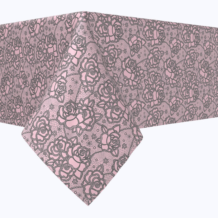 Lacey Pink Roses Squares