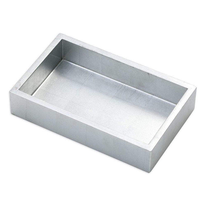 Lacquer Guest Towel Napkin Holder in Silver