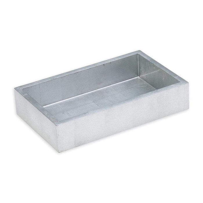 Lacquer Guest Towel Napkin Holder in Silver