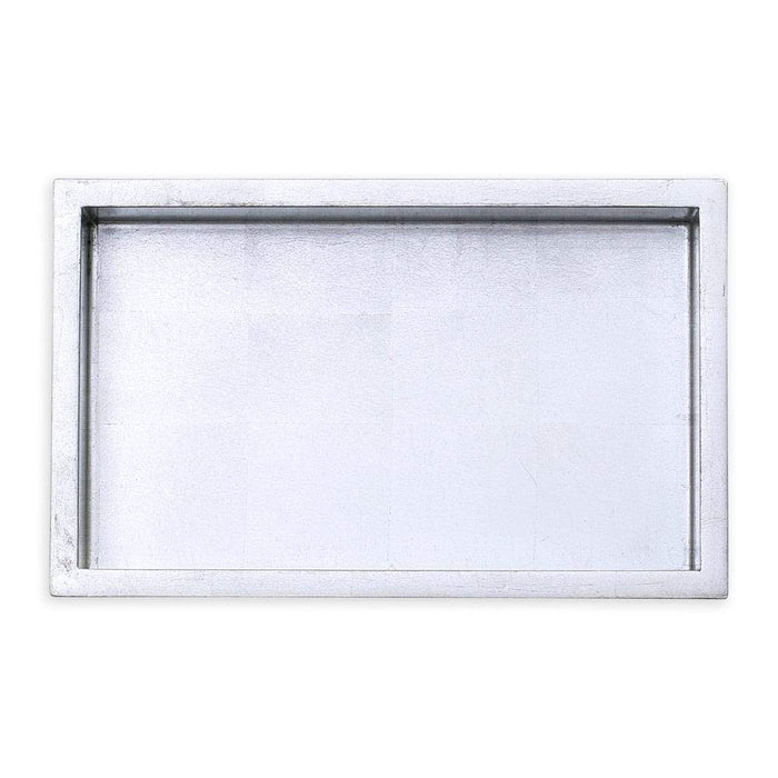 Lacquer Guest Towel Napkin Holder in Silver