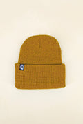 lantern waffle beanie, mustard