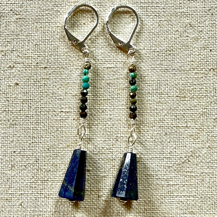 Lapis Bell Earrings