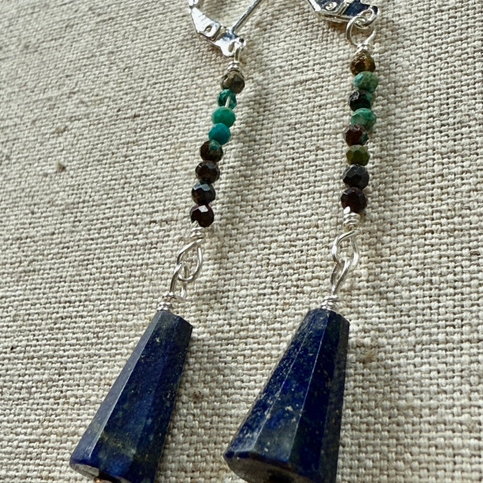Lapis Bell Earrings