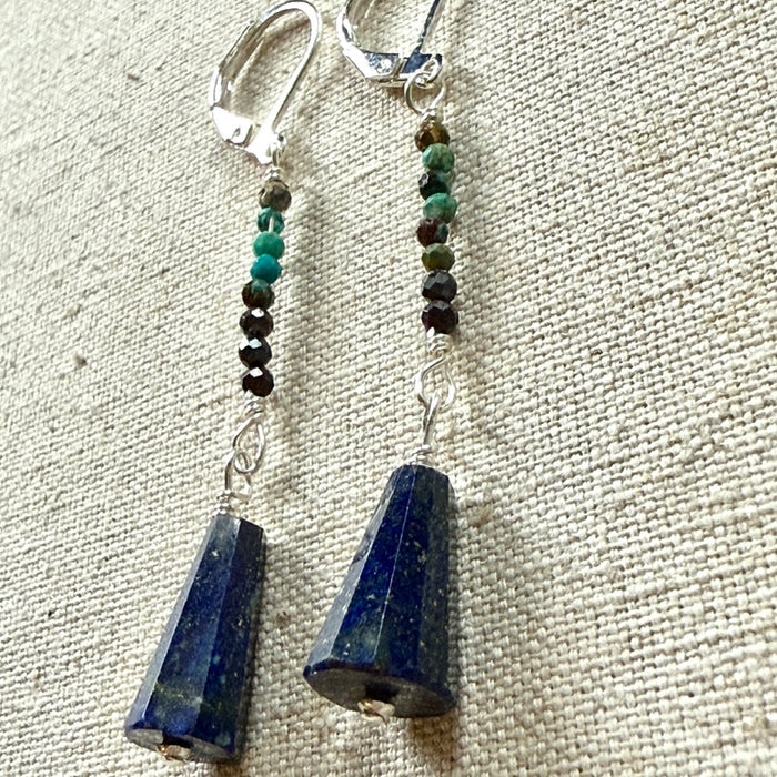 Lapis Bell Earrings