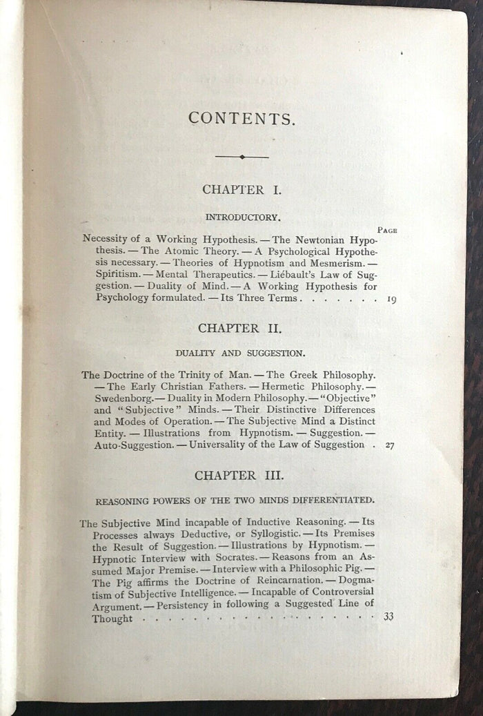 LAW OF PSYCHIC PHENOMENA - Hudson, 1898 HYPNOTISM TELEPATHY MIND CONTROL GHOSTS