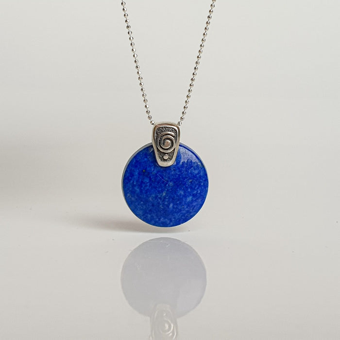 Lazurite AAA+ from Afghanistan Silver Pendant "Wisdom"