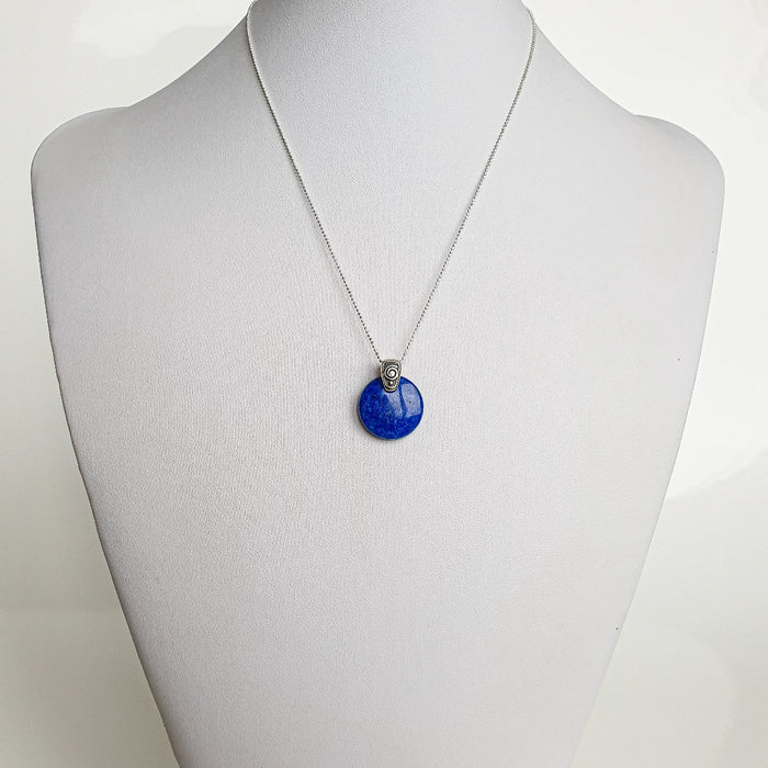 Lazurite AAA+ from Afghanistan Silver Pendant "Wisdom"