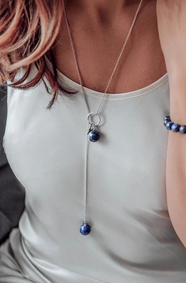 Lazurite Necklace "Wisdom" | Lina Snara