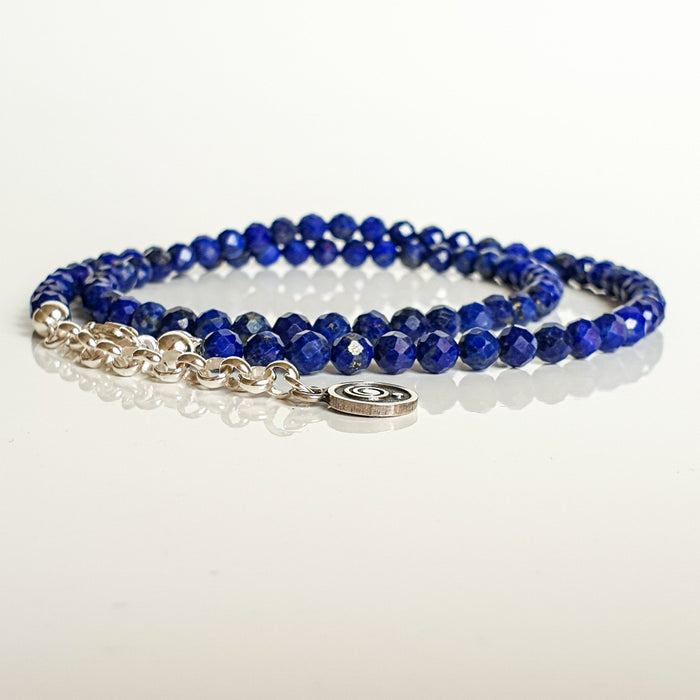 Lazurite Silver 925 Necklace "Wisdom" - Petit Secret