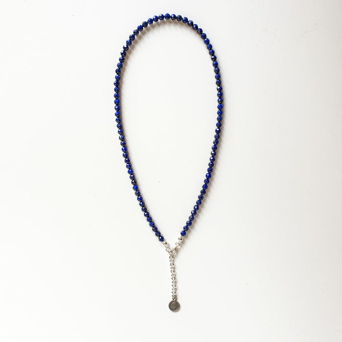 Lazurite Silver 925 Necklace "Wisdom" - Petit Secret