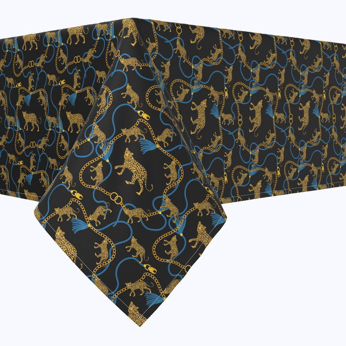 Leopards & Gold Chains Squares