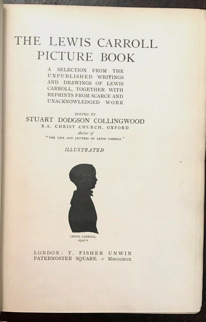 LEWIS CARROLL PICTURE BOOK - Collingwood, 1st 1899 - ALICE IN WONDERLAND