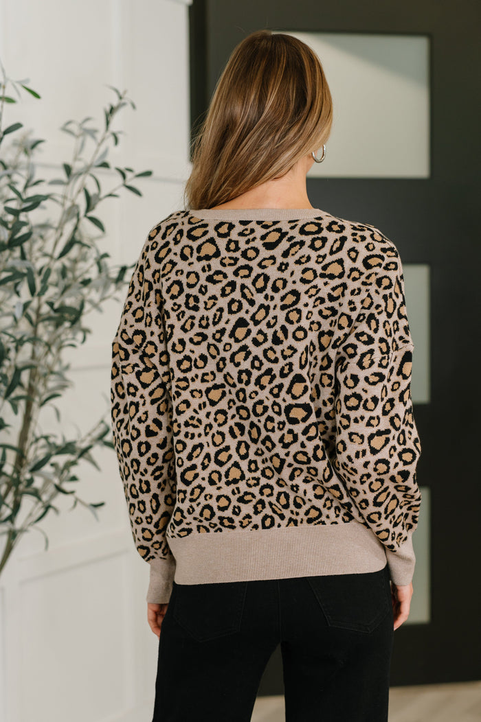 Lil' Sass Never Hurt Leopard Print Pullover