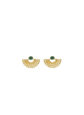 Earrings Utopia By Elena Kougianou Lydia Earrings Aventurine Gold Plated O/S Apoella