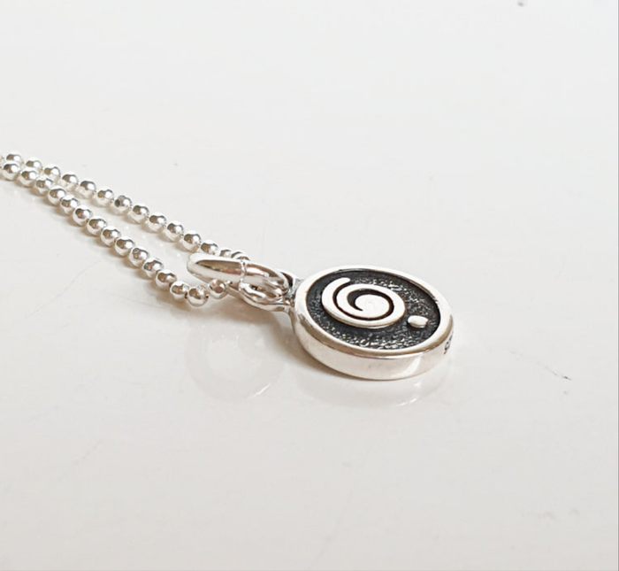 Medallion with chain "Happiness", silver 925