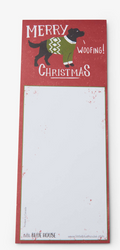 Merry Woofing Christmas Magnetic List