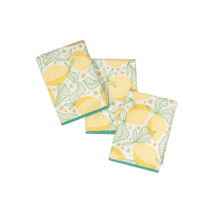 Mighty Mini Towel (Set of 3) Reversible - RJW Lemon Sparkle