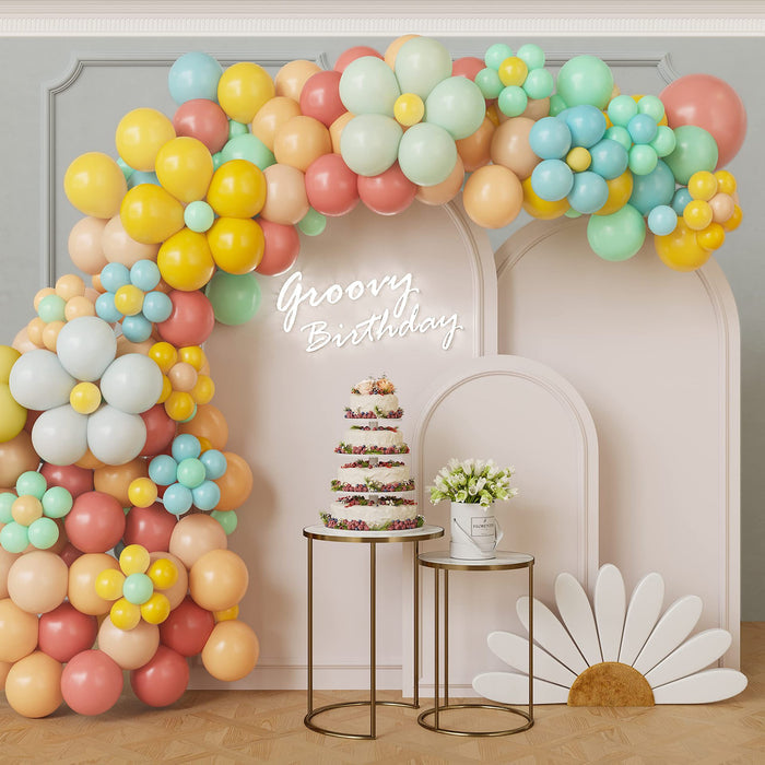 Mocsicka Balloon Arch Macaron Balloons Set Party Decoration