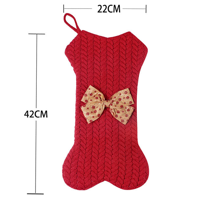 Mocsicka Party Christmas Eve Gift Bone Knit Socks Christmas Decor