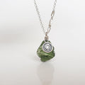Moldavite Silver 925 Pendant with Chain "Stone of Greatness"