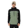 Mons Royale Men's Offgrid Merino Long Sleeve 1/2 Zip Fleece 2026 Willow/Black - Comor - Go Play Outside