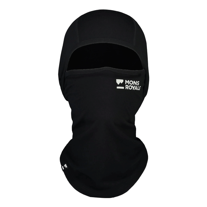 Mons Royale Santa Rosa Merino Flex 200 Balaclava Black - Comor - Go Play Outside
