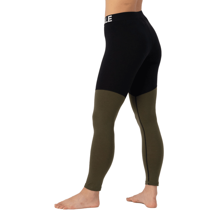 Mons Royale Women's Cascade Merino Flex 200 Legging 2025 Dark Olive - Comor - Go Play Outside