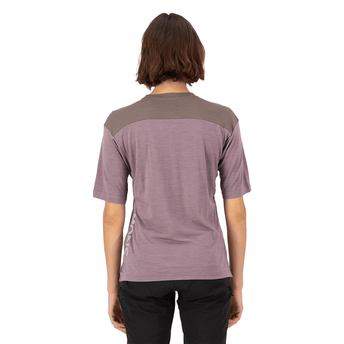 Mons Royale Women's Diversion Merino S/S Bike Jersey Mauve/Iron - Comor - Go Play Outside