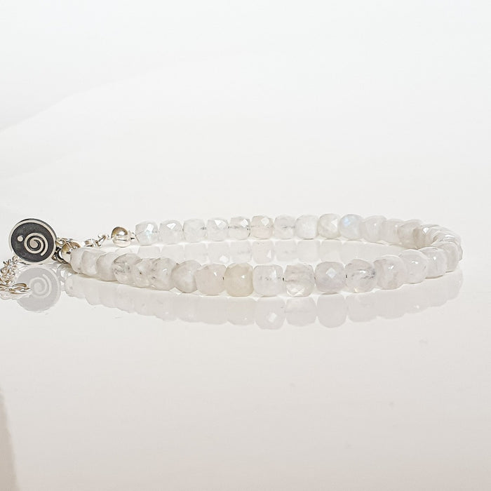 Moonstone A+ Delicate Silver 925 Bracelet for Women "Intuition"