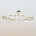 Moonstone A+ Delicate Silver Bracelet for Women "Intuition"