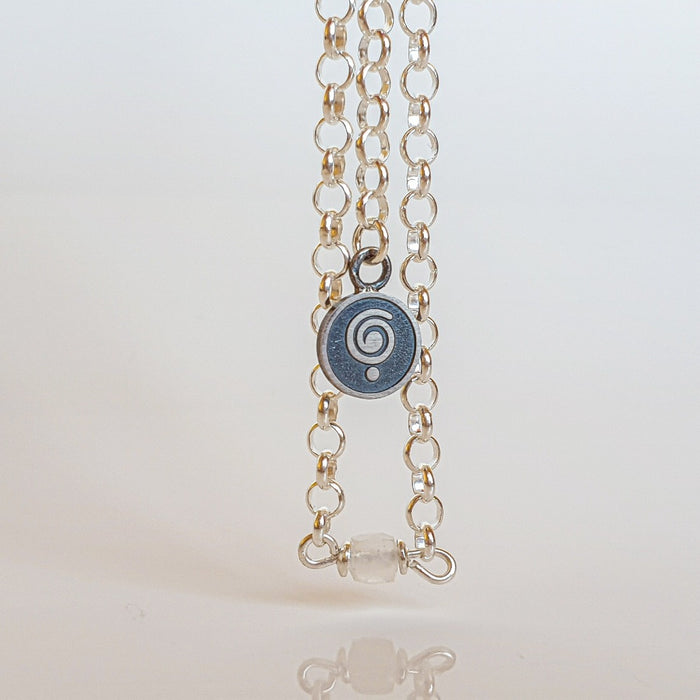 Moonstone A+ Delicate Silver Bracelet for Women "Intuition"