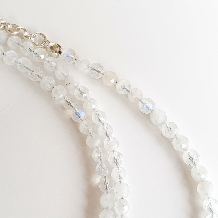 Moonstone Silver Necklace for Women "Intuition" - Petit Secret