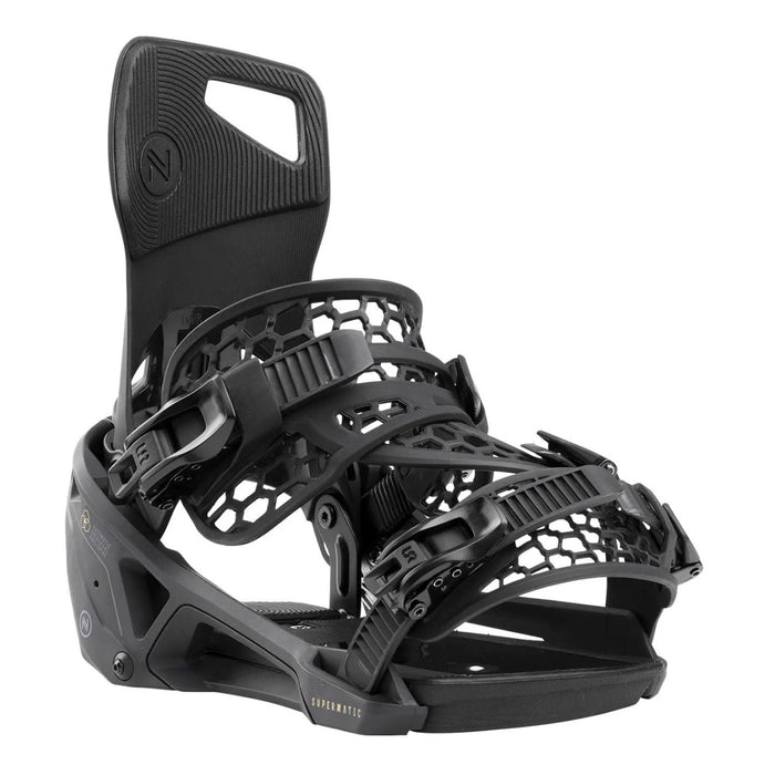 Nidecker Supermatic Snowboard Bindings 2025 Black - Comor - Go Play Outside