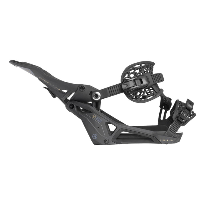 Nidecker Supermatic Snowboard Bindings 2025 Black - Comor - Go Play Outside