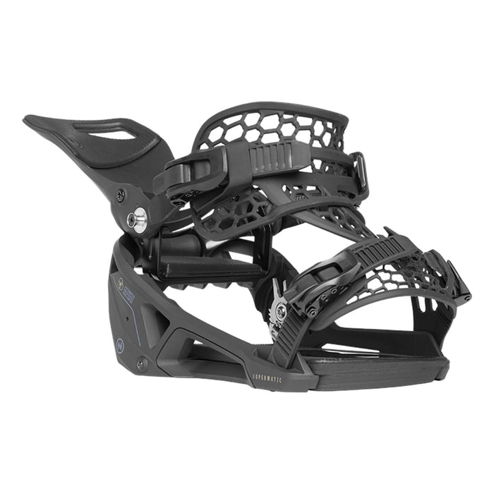 Nidecker Supermatic Snowboard Bindings 2025 Black - Comor - Go Play Outside