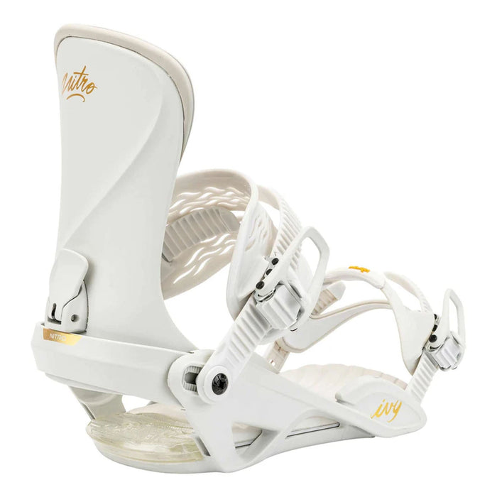 Nitro Women's Ivy Snowboard Bindings 2025 Off White - Comor - Go Play Outside