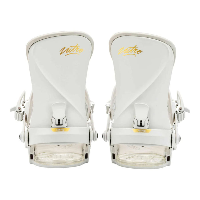 Nitro Women's Ivy Snowboard Bindings 2025 Off White - Comor - Go Play Outside