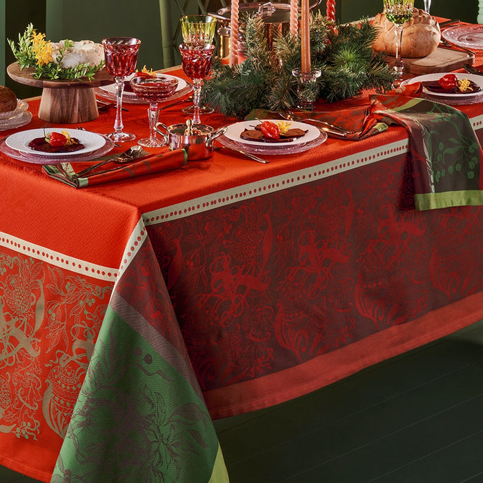 Noel Fruite Rouge Jacquard Napkin