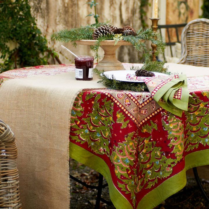 Noel Red & Green French Tablecloths
