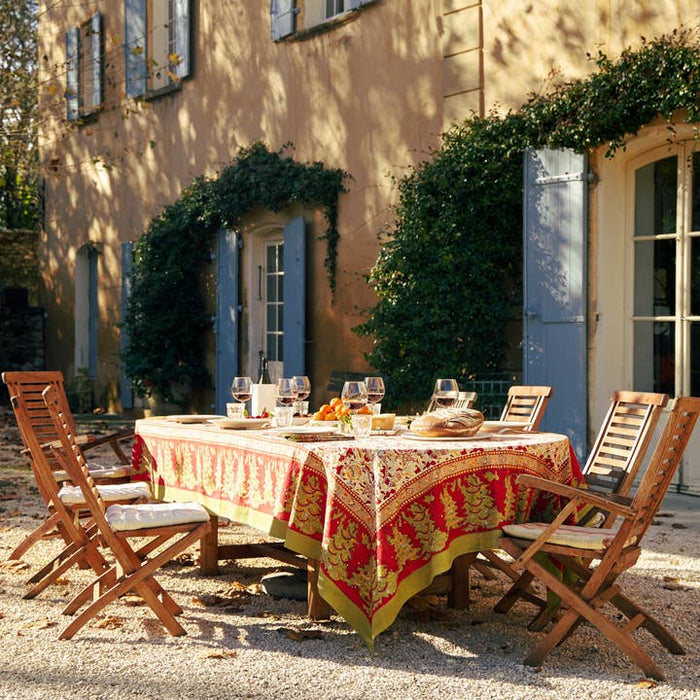 Noel Red & Green French Tablecloths