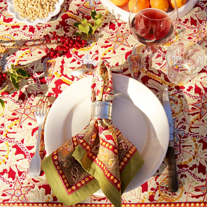 Noel Red & Green French Tablecloths