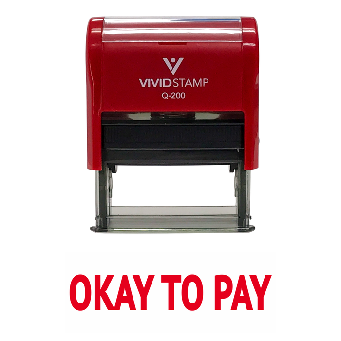Okay To Pay Self Inking Rubber Stamp
