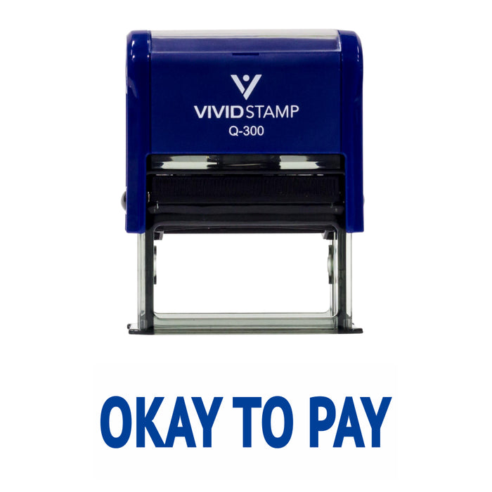 Okay To Pay Self Inking Rubber Stamp