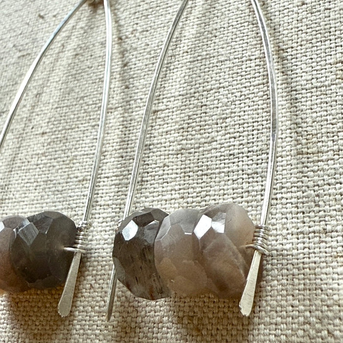 Ombre Moonstone Earrings